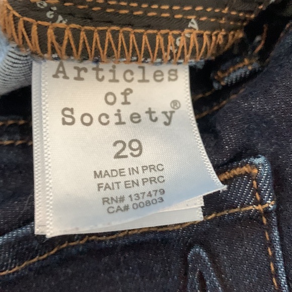 Super Skinny Articles of Society Denim 29 W - Picture 8 of 8